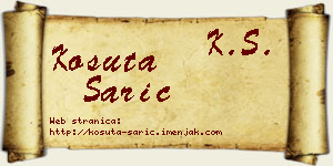 Košuta Sarić vizit kartica